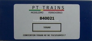 PT TRAINS #840021 HO 40 ' HC Container TOUAX Road # TGCU 510453 7 - Picture 1 of 9