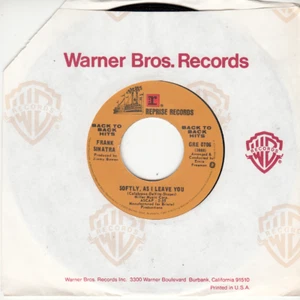 FRANK SINATRA - SOFTLY AS I LEAVE YOU/SEPTEMBER OF YEARS - MINT REISSUE 45 - NEW - Picture 1 of 2