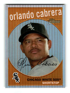 2008 Topps Heritage Chrome Orlando Cabrera Refractor #C189 /559 White Sox