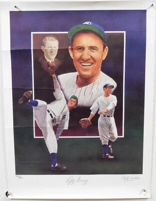 Lefty Gomez New York Yankees Signed 18x24 Lithograph 532/800 JSA Authenticated - Image 1 of 4