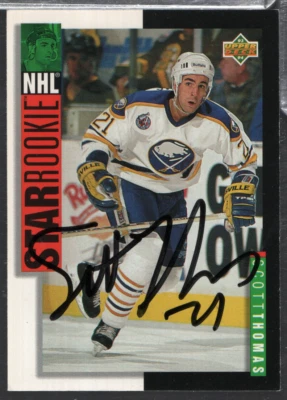 Scott Thomas Sabres Autographed 1993 Upper Deck #247 w/COA 101623NPCD38 - Image 1 of 2