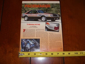 Mustang Pace 1979 artículo original 1993 - Imagen 1 de 6