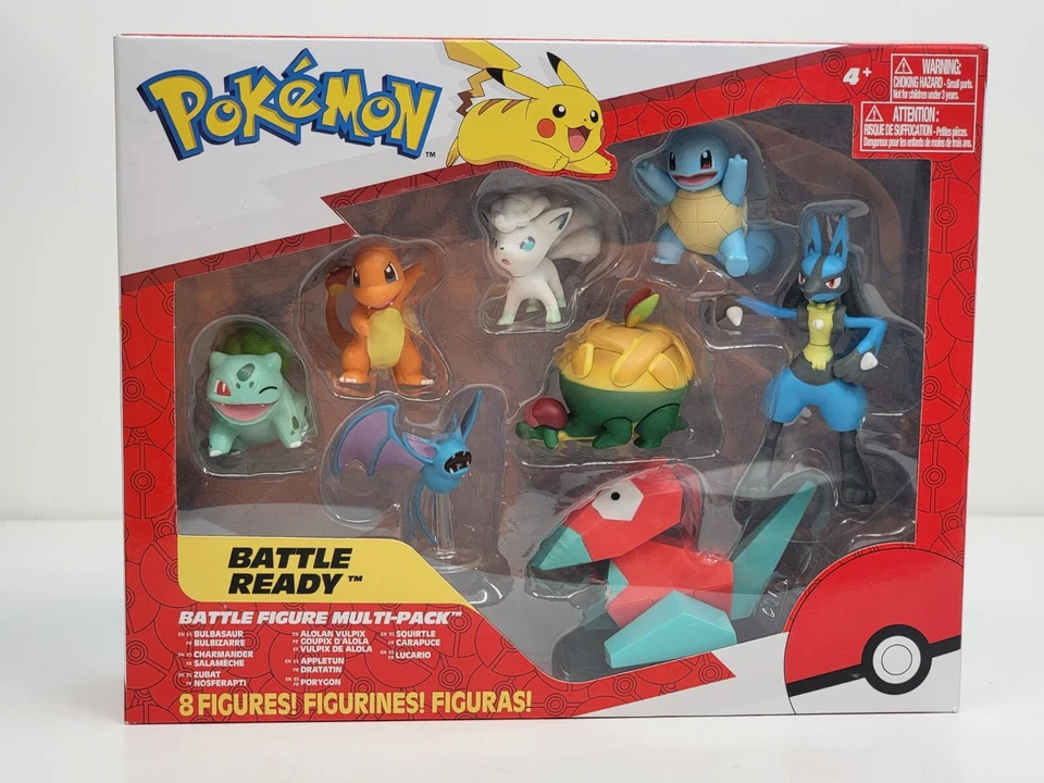 Battle Action Figure Multi 8 Pack Comes W 2” Pikachu Bulbasaur Squirtle Charmand