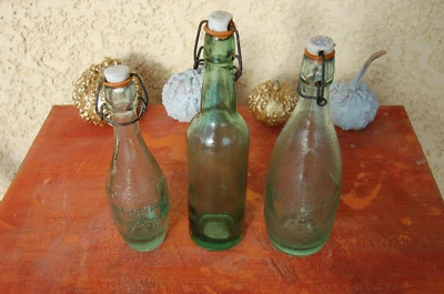  bouteilles anciennes de limonade SODA - Georges , BGM , Buisson - Photo 1/4