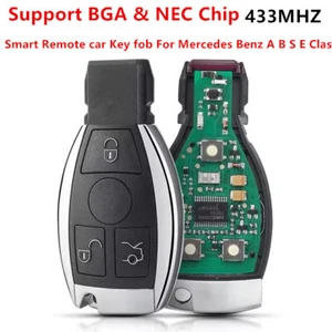 BAG & NEC Replacemet for Mercedes-Benz W203 A B C E S Remote Car Key Fob 433mhz - Picture 1 of 4