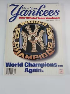 1997 New York Yankees Yearbook -World Champions Again-Derek Jeter-Wade Boggs - Picture 1 of 8