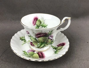 ROYAL ALBERT HIGHLAND THISTLE CUP SAUCER - Picture 1 of 8