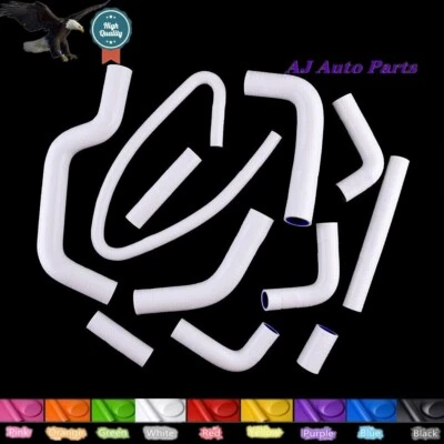 White For DUCATI MONSTER S4 2001-2003 02 Silicone Radiator Coolant Hose Pipes - Image 1 of 4