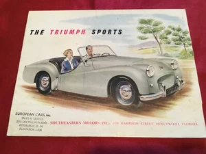 1958- 1959 Triumph TR2 T.R.2 Vintage Original Car Sales Brochure - Picture 1 of 7