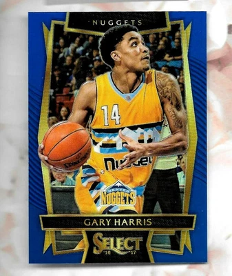 GARY HARRIS 2016-17 PANINI SELECT BLUE SP PRIZM INSERT #'D 153/299! NBA - Image 1 of 2