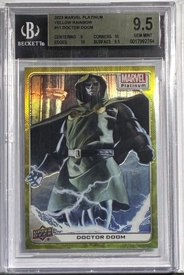 2023 Marvel Platinum Yellow Rainbow Doctor Doom #11 BGS 9.5 GEM MINT POP 1 - Image 1 of 3