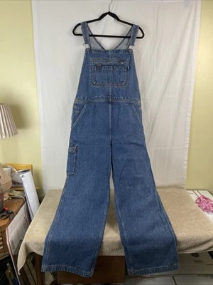 Macacão jeans feminino Duluth Trading Co XL x 30 perna reta - Imagem 1 de 4