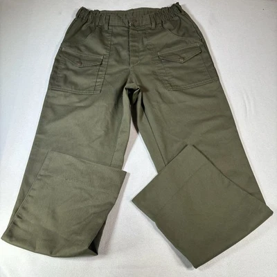 Vintage Boy Scout Pants Mens 32x32 Green BSA Uniform Cargo Union Made in USA - Image 1 of 4