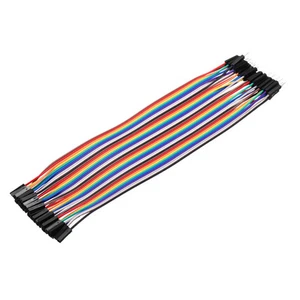 Cable de puente de tablero de pan de 40 pines macho a hembra cable de paso de 2,54 mm 20 cm 1 pieza - Imagen 1 de 6