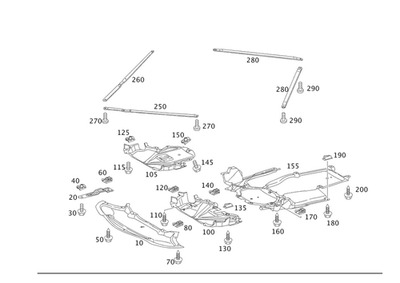 Cubierta de motor original Mercedes-Benz Comp inferior 172-524-11-30-64 Foto 1 de 2