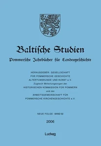 Baltische Studien, Pommersche Jahrbücher für Landesgeschichte. Band 92 Neue Folg - Picture 1 of 1