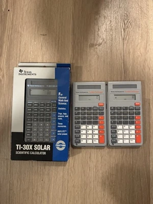Texas Instruments TI-30X Solar Scientific Calculator And TI-30 Challenger - Image 1 of 3