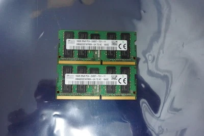 Portátil 2 SK Hynix 16 GB DDR4 2400 MHz 2Rx8 19200 HMA82GS7AFR8N-UH 260 pines ECC RAM Foto 1 de 2