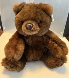 Adorable Vintage Plush 19" Brown Bear Soft & Squishy Stuffed Animal Unipak 1990 - Picture 1 of 7