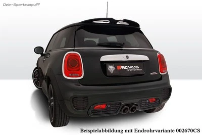 Impianto Remus Ø70+Controllo Flap Ottimale Mini F56 JCW Dal 2015 Cromo Nero - Immagine 1 di 3