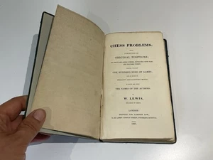Chess Problems, One Hundred Ends Of Games, W Lewis, 1827. Old Chess Book - Picture 1 of 24