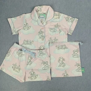 Peter Alexander Pyjama Set Girls Size 4 Disney Thumper Plush Short Sleeve-Pant - Picture 1 of 15