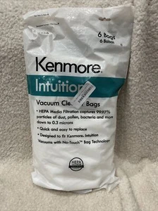 Kenmore Intuition IB600 Hepa Replacement Vacuum Cleaner Bags 6 Bags -New/ Sealed - Picture 1 of 2