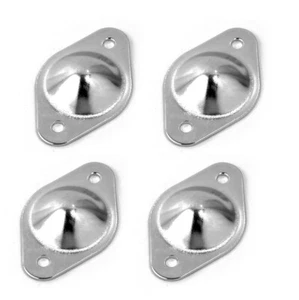 Piedi metallici lunghi 4 pz 2" per scatola di legno, custodia attrezzi hardware 18 calibro acciaio con 2 fori - Foto 1 di 3