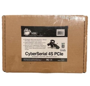 SIIG CyberSerial 4S PCIe RS232 4 porty 16950 szeregowa karta I/O NOWA FABRYCZNIE ZAPIECZĘTOWANA - Zdjęcie 1 z 4