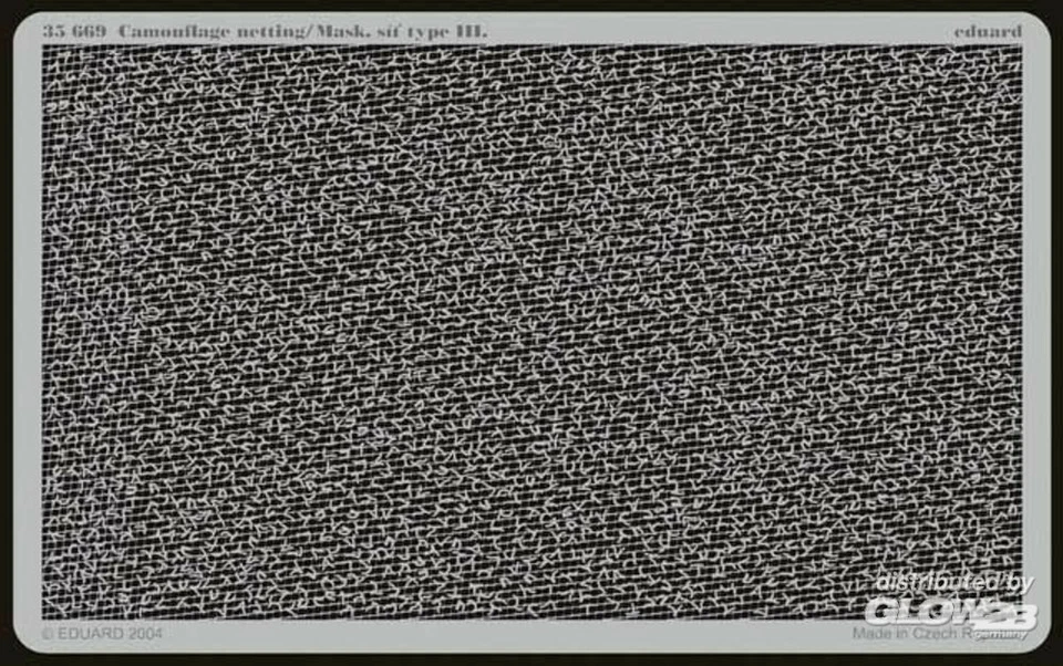 Eduard Rete Camouflage Tipo III Dimensioni Circa A5 - 1:35 Kit Di Modellismo - Immagine 1 di 1