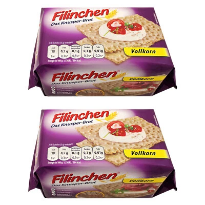 2er Pack Filinchen Das Knusper-Brot Vollkorn 2 x 75 g laktosefrei - Bild 1 von 4