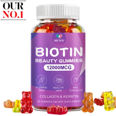 Gomitas Vitamatic Biotina 12000 Mcg para Cabello Más Fuerte Piel Uñas 60 Gomitas Veganas Foto 1 de 4