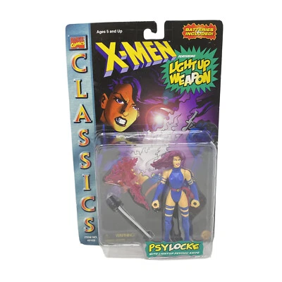 Marvel ToyBiz Classics X Men Psylocke Action Figure 1996 Light Up Weapon Sealed - Image 1 of 4