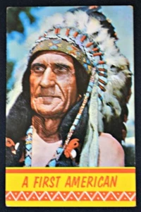 Primera postal indígena americana 1962 a Madrid España - Imagen 1 de 1