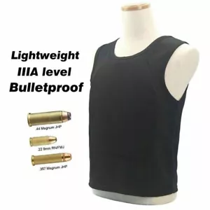 Bulletproof Vest IIIA Level leichtes verstecktes Innenbekleidung kugelsicheres T-Shirt - Bild 1 von 11