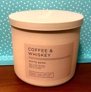 VELA CAFÉ Y WHSKEY 3 MECHAS 14,5 OZ CUERPO DE BAÑO FUNCIONA GRANERO BLANCO CAJA BEIGE GRANDE - Imagen 1 de 1