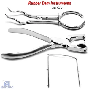 EndodonticAnisworth Locher Brauer Rahmen Pinzette Werkzeuge Gummi Dam Instrumente Kit - Bild 1 von 7