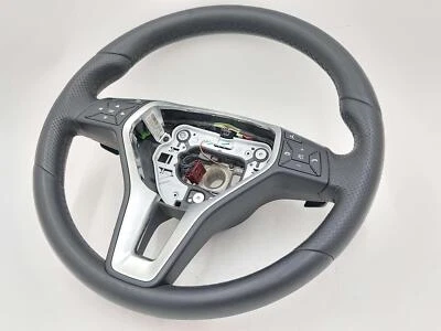 Palancas de cambio de cuero negro para volante Mercedes CLS550 13 14 Foto 1 de 4