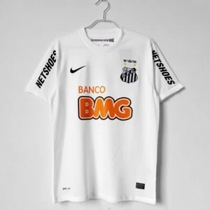Santos Retro 2012-13 Football Home Shirt white centenary edition - sizes M/L/XL - Picture 1 of 11