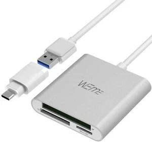 Compact Flash CF Card Reader, WEme Aluminum Multi-in-1 USB 3.0 Micro SD Card - Picture 1 of 8