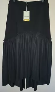 NWT $395 Chiara Boni La Petite Robe Laraine Black Pleated Skirt Size 46/10 - Picture 1 of 6