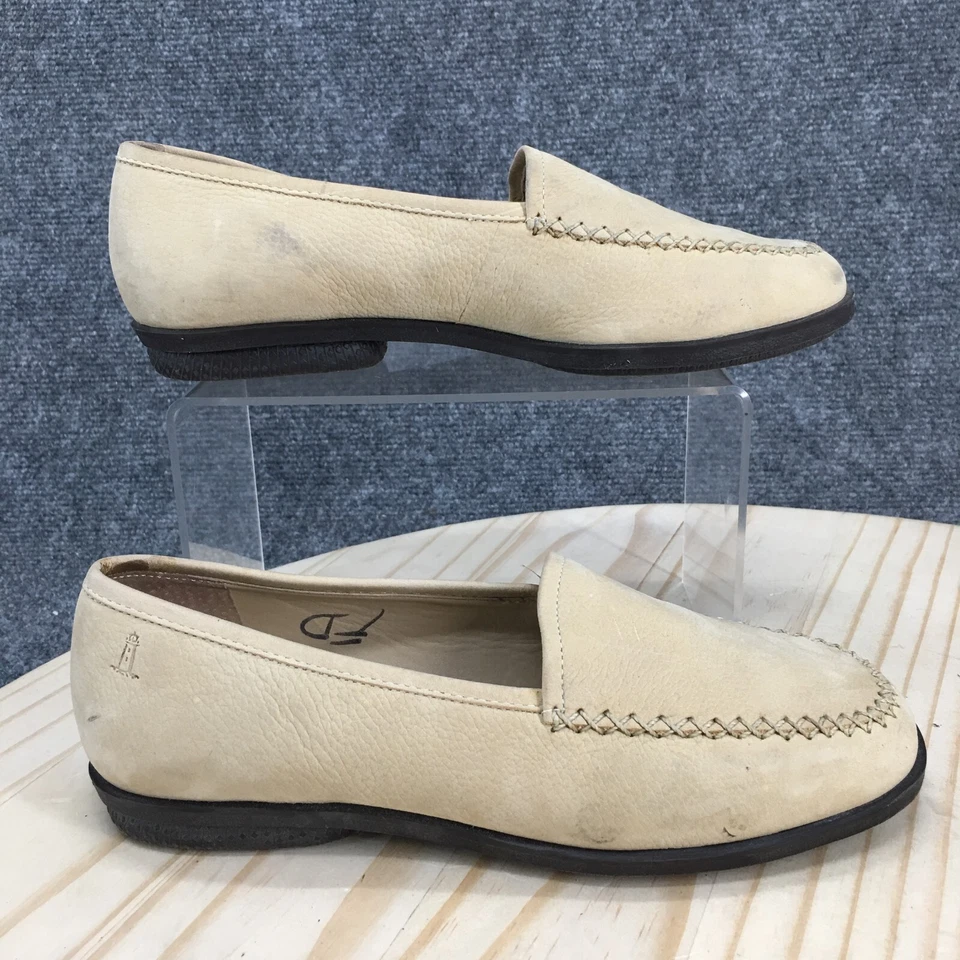 Zapatos Rockport para mujer 6 W informales sin cordones sin usar, en caja, mocasín con puntera W46022 cuero crema Foto 1 de 4