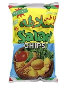 24Pack X Salad Chips Oman Hot and Sour flavor Potato Chips (15g) بطاطس سلاطه - Picture 1 of 1
