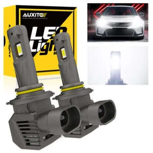 Auxito 9012 LED Headlight Bulbs kit 22000LM High Low Beam 6500K White Bright M5S - Picture 1 of 12