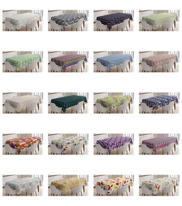 Ambesonne Colorful Theme Tablecloth Table Cover for Dining Room Kitchen - Picture 1 of 165