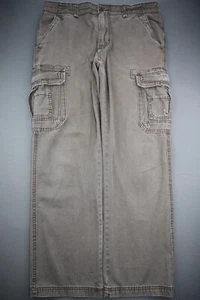 Men's Unionbay Cargo Pants Brown Cotton 8 Pocket Size 36x32 (Msr 37x30) - Picture 1 of 10