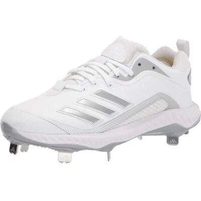 Adidas Icon 6 Bounce Baseball Cleats Cloud White Silver EG7602 Men’s Size 13 NEW - Image 1 of 4