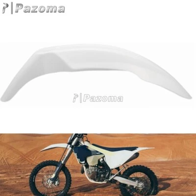 Supermoto Universal Front Fender Mudguard White For Yamaha WR250 WR450 YZ XT TTR - Image 1 of 4