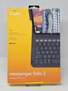 ZAGG Messenger Folio 2 Bluetooth Keyboard Case for Apple iPad 10th Gen/10.9-inch - Picture 1 of 4