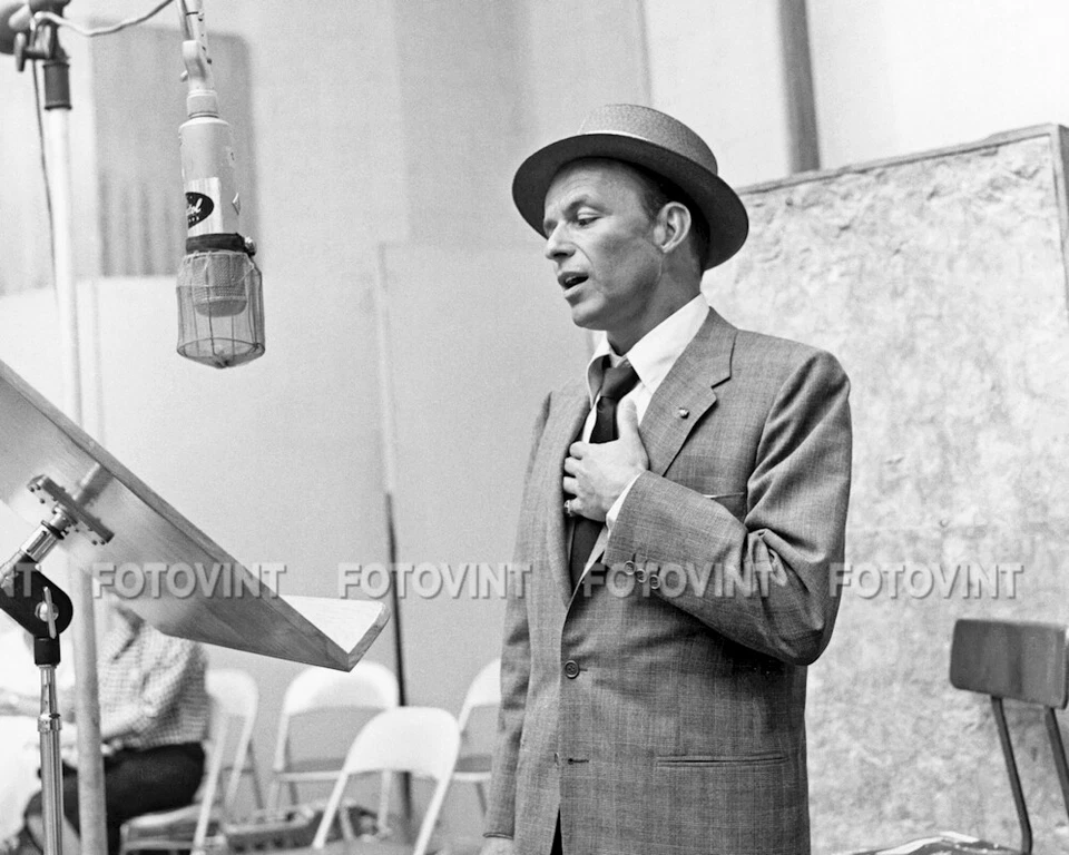 FRANK SINATRA Photo Picture RECORDING STUDIO Photograph 8x10 11x14 16x20 (FS1) - Image 1 of 1